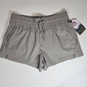 Avalanche Supply Company Shorts Womens Large Grey Stretchy Athletic Gorpcore NEW